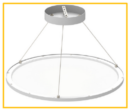 Cyanlite LED round panel light for direct and indirect light